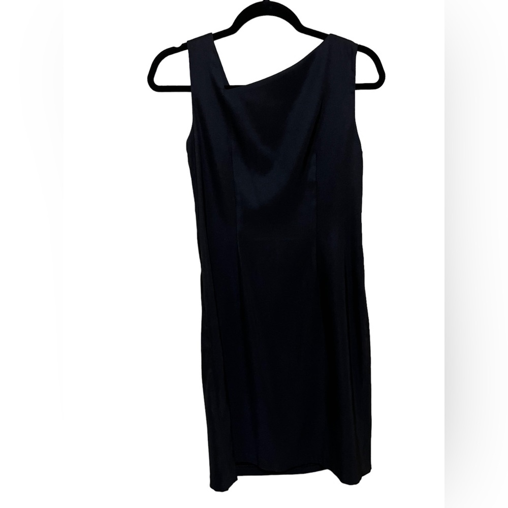 AB studio strapless little black dress